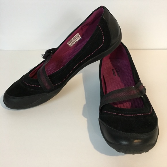 Clarks Shoes - Clarks 10M Haley Braeburn Black Suede Mary Jane